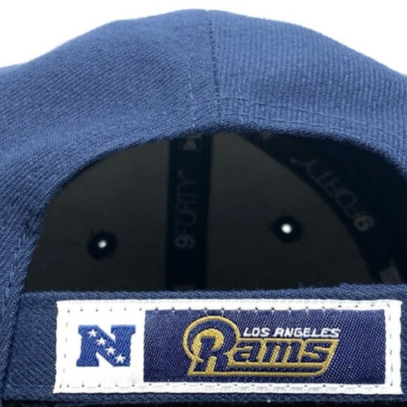 Los Angeles Rams NFL 2018 Blue 9Forty Adjustable Embroidered NOS Logo Cap - Picture 7 of 8